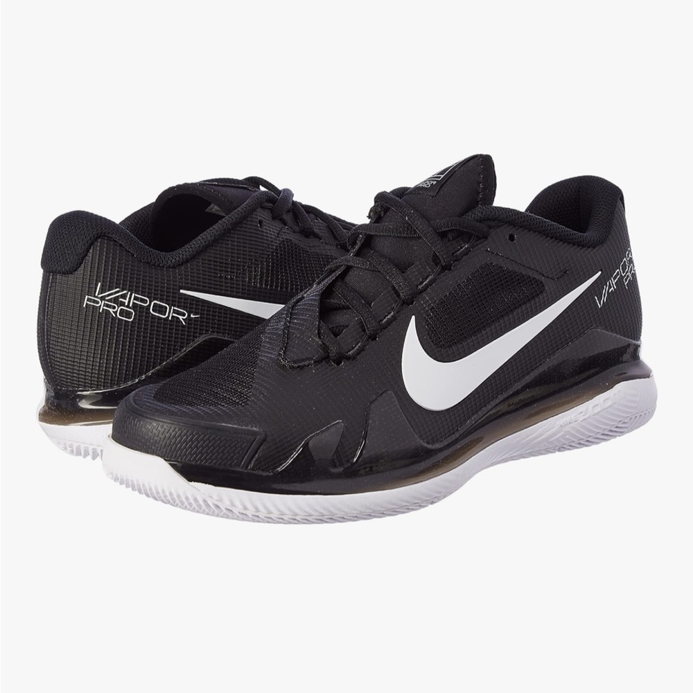 Nike Court Air Zoom Vapor Pro Black and White Tennis Shoes 7.5